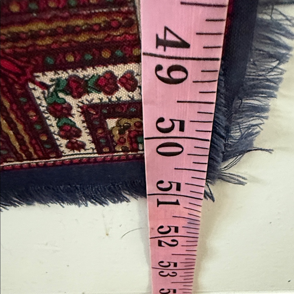 Vintage Liberty of London 100% Wool Paisley Scarf/Wrap - Picture 5 of 6